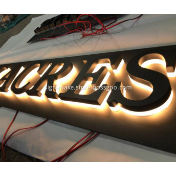 Backlit Letter Signs Custom 3D Sign